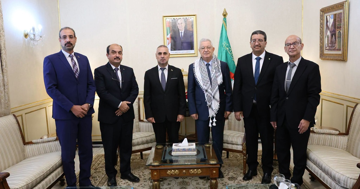 أبو عيطة يُطلع رئيس مجلس الأمة الجزائري على مستجدات الأوضاع والتحضيرات للانتخابات التشريعية